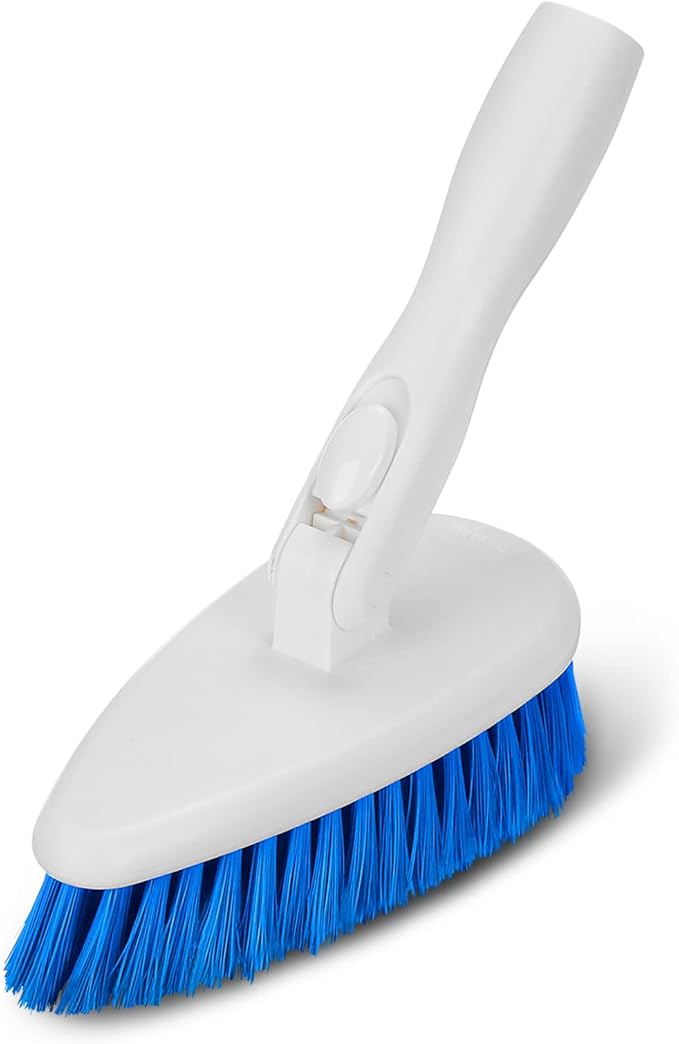 Qaestfy Bathtub Brush Refill Replacement Shower Tub and Tile Cleaning Lock in Place Scrub Brushes Head for Bathroom Wall Floor Scrubbing Compatiable with QAE008 & QAE002 Model QAE010