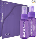 Sparkle Anti-Reflective Safe Lens Cleaner Spray Kit - (2) 1oz Glasses Cleaner Spray & (2) Microfiber Cloth for Eyeglasses, Sunglasses, Lenses, Screens and Camera Cleaning Kit (4 Piece Set)
