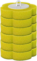 Disposable Toilet Brush, 2026 New Toilet Brush Holder, Compact Wall Mounted Toilet Brush for Modern Bathrooms, Hygienic Toilet Cleaner for Families (Lemon Flavor 6PCS)
