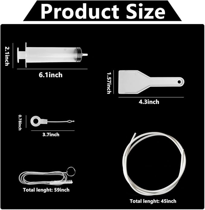 5pcs Refrigerator Drain Cleaning Tool, Reusable Fridge Dredging Kit, Remover Cleaning Tool for Refrigerator Drain Hole, Perfect Water Line Buddy for Drain Cleaning in Our Home