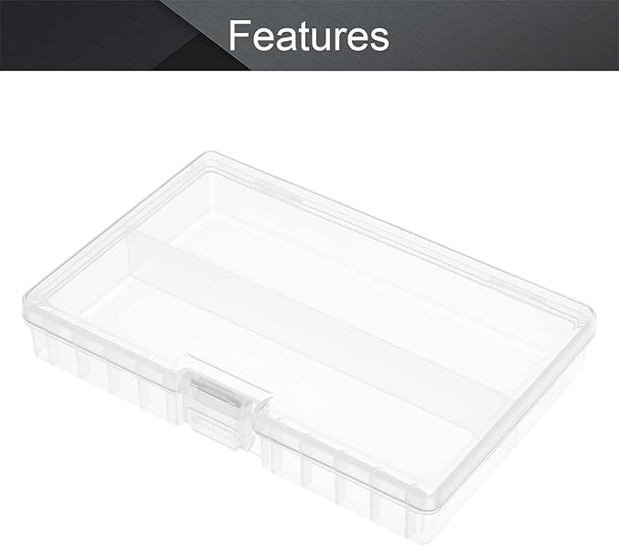 Fielect 48 x AA Battery Storage Case Holder Organizer Box Transparent