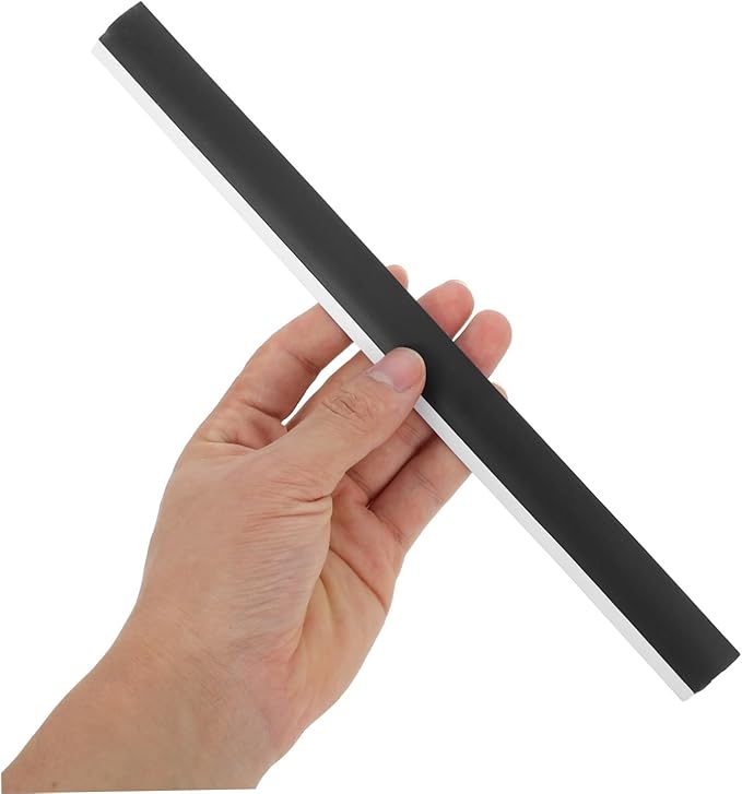 VICASKY 4pcs Rubber Dustpan Edge Strip Refills Soft Lip Replacement for Improved Sealing and to Install Pressing Strips for Dustpan Cleaning Tools