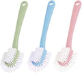 Scrub Brush for Shoes & Sneakers - Double Sided Cleaning Brush, 3 Color Pack