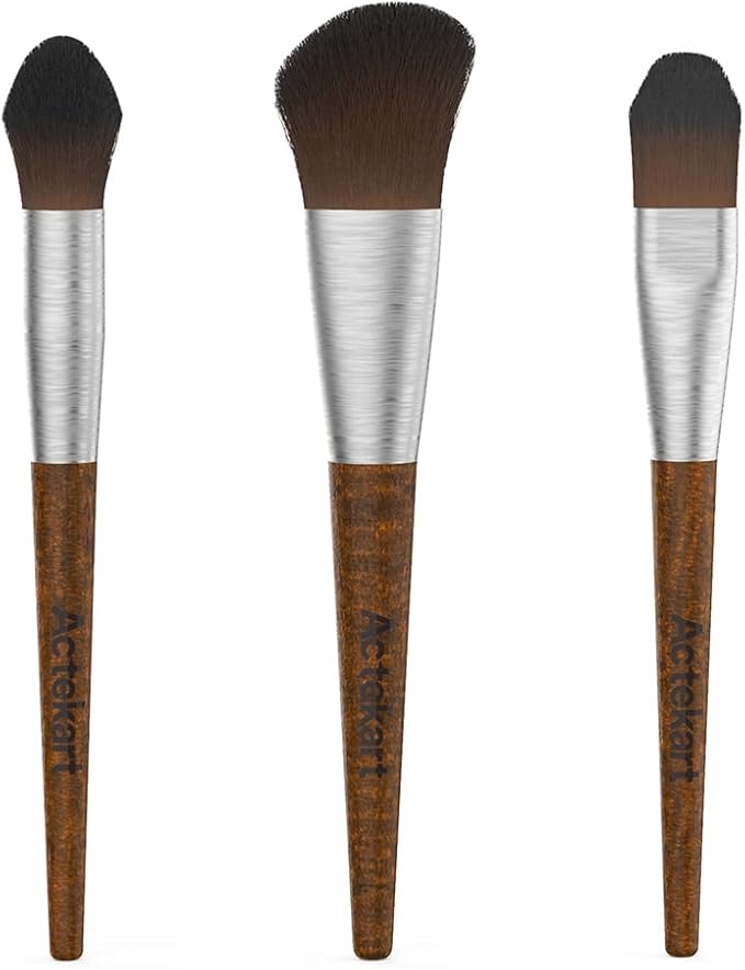 3PCS Model Cleaning Brush Kit (Premium Wooden Handle) Soft Figure Duster Brush, Professional Model Dusting Brush for Statues, Collectible Figurine, Hobby Crafts