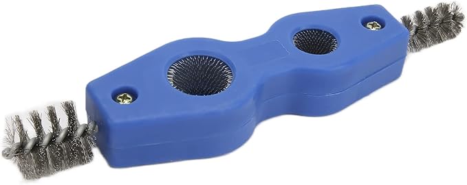 Yctze 4 in 1 Steel Battery Terminal Cleaning Brush, Battery Cleaner Tool, Perfect for Battery Terminals & Pipes, Suitable for Auto Battery Post Cleaner