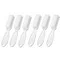 6Pcs Handle Grip Nail Brush, Hand Fingernail Cleaner Brush Manicure Tools Scrub Cleaning Brushes for Toes and Nails (White)