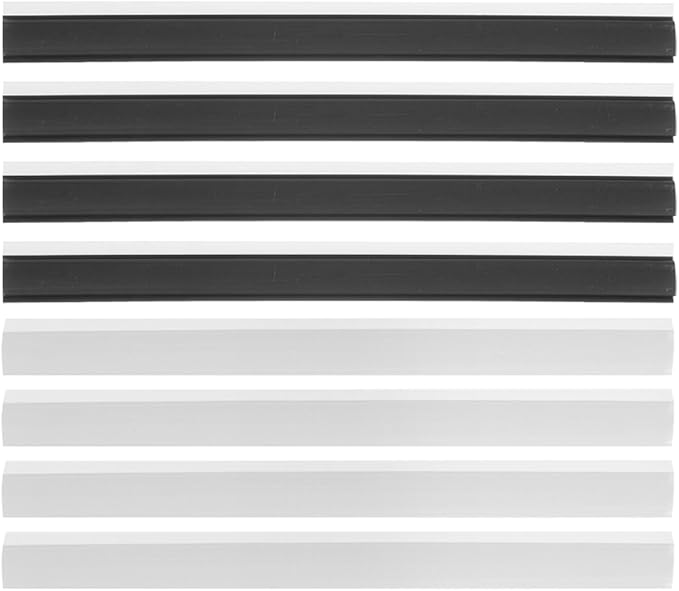 Baluue 8pcs Rubber Dustpan Edge Strips for Enhanced Debris Pickup Easy Installation Dustpan Seal Strips for Home Office and School Cleaning - Design