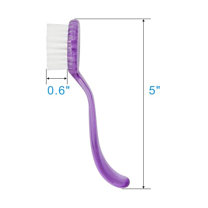 CM Pack of 4 Nail Brushes Manicure Fingernail Scrubbing Cleaning Brushes with Round Cover Long Handle for Hands Nails Toenails Cleaning