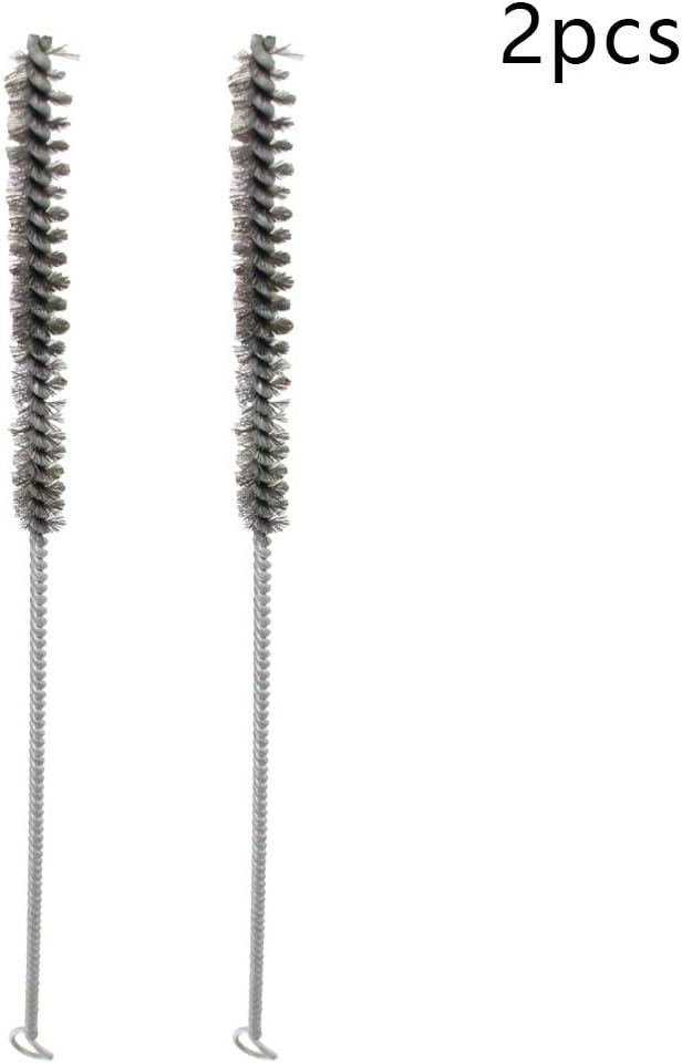 Utoolmart Stainless Steel Wire Cleaning Brush, Spiral Power Brush, 0.4-inch Diameter, 12-inch Length, 2pcs