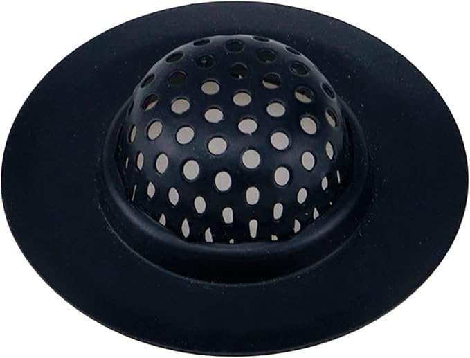 Antrader Kitchen Sink Strainer,2.17" Top / 1.18" Basket,Stainless Steel Sink Drain Strainer,Black,2 Pack