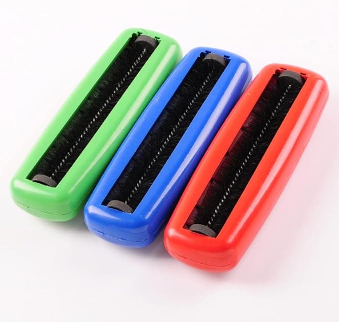 gofidin 3PC Random Color Plastic Sweeper Carpet Table Single Brush Dirt Crumb Collector Cleaner Roller