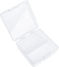 PNGKNYOCN Battery Holder Storage Box,AAA Batteries Portable Organizer Box Holds 100 AAA Batteries,Insulative Plastic Clear Color