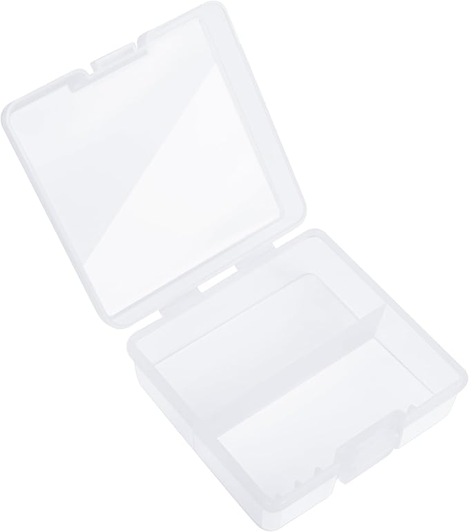 PNGKNYOCN Battery Holder Storage Box,AAA Batteries Portable Organizer Box Holds 100 AAA Batteries,Insulative Plastic Clear Color