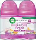 Air Wick Automatic Air Freshener Spray Refill, 2ct, Summer Delights, Odor Neutralization, Essential Oils