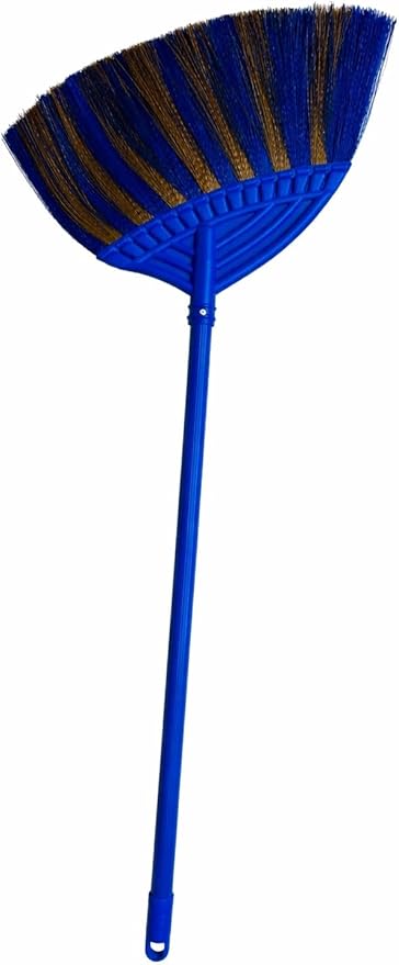 1 Pack Soft Sweeping Brooms /38” House Brooms for Sweeping Indoor& Outdoor Broom Cleaning/Asian Thailand Plastic Broom/Choi Nhua Thai LAN/Choi Nhua Quet Nha (1 pcs) (Blue)