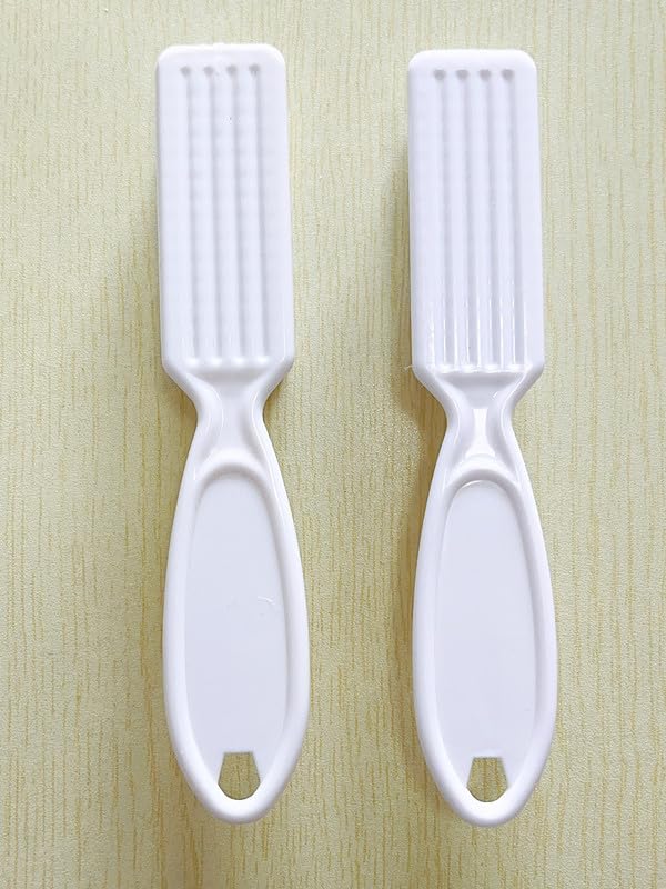 12Pcs Nail Brush for Cleaning Fingernails, Handle Grip Cleaning Brush for Nail and Toenail, Nail Dust Brush Manicure Pedicure Tools Scrubbing Brush Women Men Home Salon(White)