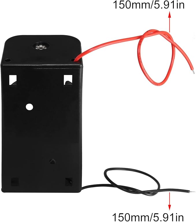 D Cell Battery Holder 4PCS 1.5V D Cell Battery Case Container with Wire Leads, D Size Battery Box