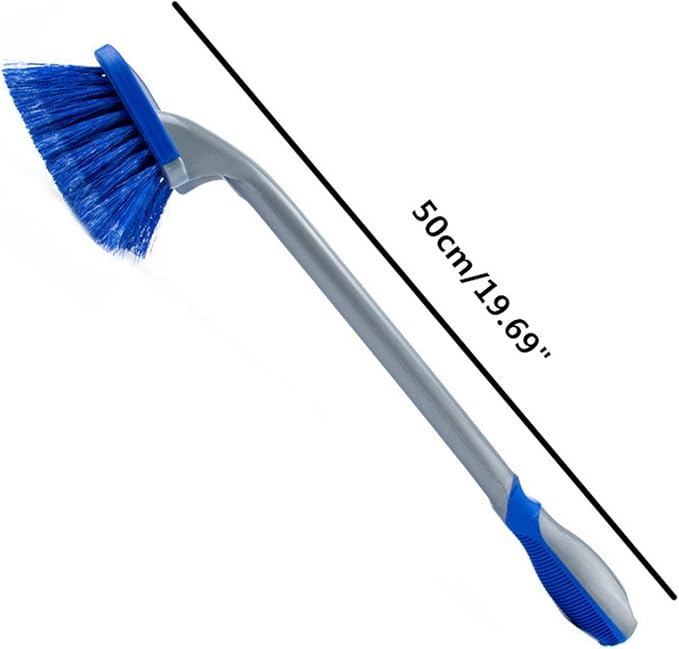 Car Tire Cleaning Brush Long Handle Wheel Brush Exhaust Pipe Cleaning Brush for Gm Truck,Motorcycle,Bicycle,Multi-Function Cleaning Tool