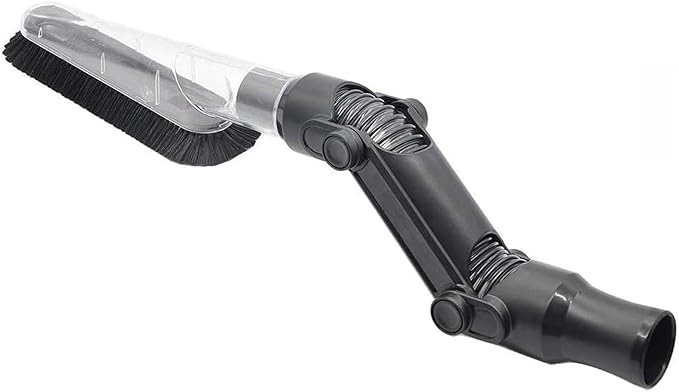 EZ SPARES Brush Replacement for Universal Vacuum Cleaner Brush, 1 1/4inch(32mm) 2 in 1Multi-Angle Dusting Brush Soft Flexible Crevice Tool with PP Hair for Delicate Surface Cleaning Ceiling Furniture
