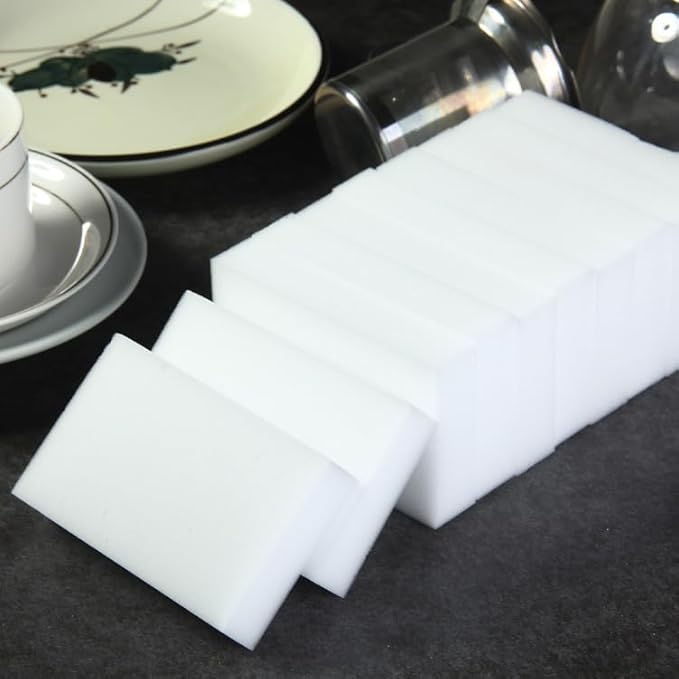 15PCS Magic Sponge Eraser Bulk White Melamine 1.5cm Cleaning for Kitchen Shoe Furniture Bathroom Shower Cleaner (15PCS 1.5cm Thick)