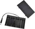 HAHIYO 12V 8x1.5V AA Battery Holder with DC Plug Portable Supply Quick Swap Securely Lids On/Off Switch Plastic Batteries Storage Box Case 2 Pieces for Wireless Cameras Halloween LED Light Strips