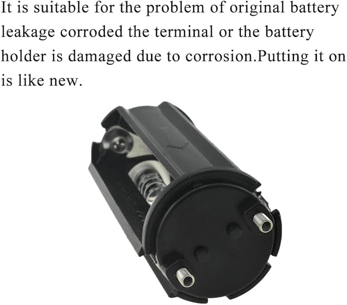 HAHIYO 3xAAA Cylindrical Battery Holder Black Adapter Tube Case Not Corrode Solid Good Contact Bear Battery Leakage Smooth Load for Flashlight Torch Led RC 2.15inch Length 3PCS Plastic