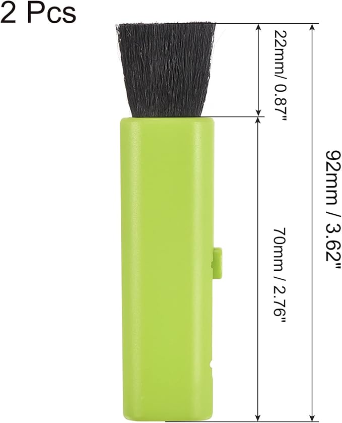 PATIKIL Keyboard Cleaning Brush, 2Pack Mini Telescopic Type Window Groove Cleaning Brush, for Laptop Computer Keyboard Window Green