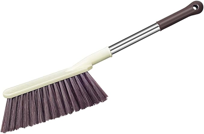 Hand Broom Soft Bristle Cleaning Brush with Handle Small Brooms Hand Brushes for Cleanings Comfortable Grip Brush for Sofa Bed Car Tabletop Bedroom Tent Cleaning Broom Tools
