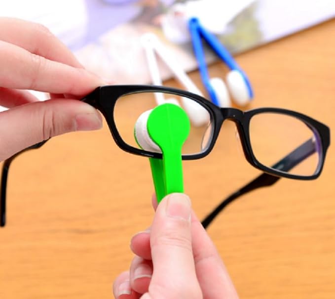 5Pcs Spectacle Glass Cleaner Eye Glasses Lens Cleaner Microfiber Cleaning Cloth Wipes Eyeglass Microfiber Brush Portable Magnetic Glass Lens Cleaner Glasses Cleaning Accessories Eyeglass Cleaning