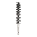 HARFINGTON Stainless Steel Bore Brush 17mm Dia Cleaning Wire Brush with Handle 1/4 Inch Hex Shank for Tubes, Ports, Bearings