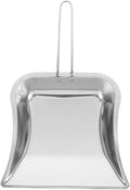 Mini Dust Pan for Table Metal Dust Pan and Brush Sets Stainless Steel Shovel for Fireplace Small Dustpan Desk Silver