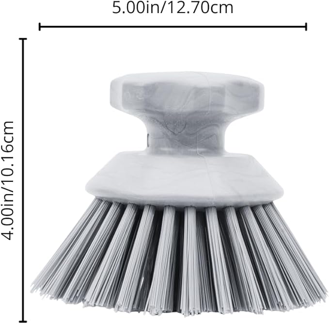 SPARTA 42395EC26 Plastic Scrubber Brush, Round Brush, Dish Scrub Brush With Color Coded For Cleaning, Kitchen, Bathroom, Bathtub, Dishes, Sink, 5 X 5 X 4 Inches, Pink