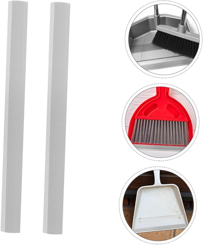 Ciieeo 2Pcs Rubber Dustpan Edge Strips Replacement for Efficient Cleaning Easy to Install Multiuse for Home Kitchen and More Soft Lip for Dustpan Repair