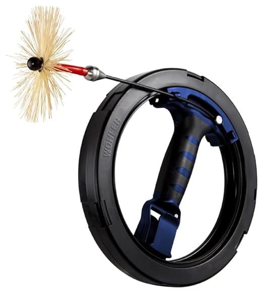 Wohler Viper S, 50' Cleaning Brush for Air Ducts, Chimneys and Dryer Vents, Various Brushes Available, Comes Without Brush