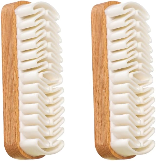 2-Pack Suede Brush and Eraser, Rubber Shoe Brush Designed for Effective Cleaning and Stain Removal on Suede, Nubuck Shoes