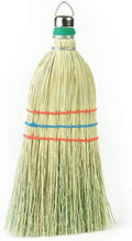 Lehman's Amish-Made Whisk Broom - Authentic Corn Straw Broom with Metal Hanging Hook, Natural, 11 inches