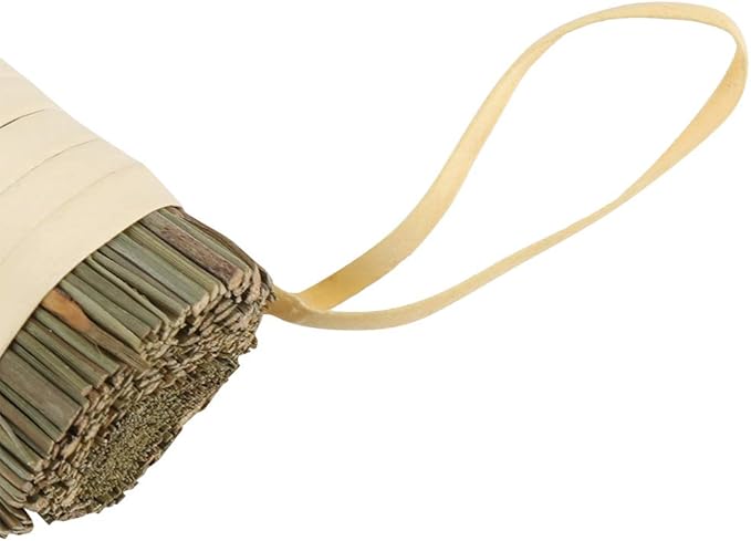 10.2 Inch Whisk Broom Hand Held - Mini Corn Straw Whisk Broom Short Handle with Hanger for Multi Surface Sweeping Small Hand Brush for Outdoor Car Porch Debris Dust Dirt