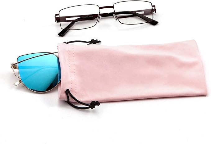 TRIUMPH VISION Soft Eyeglass Pouch 3 Pack - Pouch for glasses Microfiber Screen Cleaning Bag