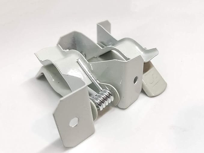 Black Duck Brand White Spring Grip Clamps, Mop and Broom Clamp Holder for Shovel, Rake, Broom, Mop, Etc. (4, Jumbo)