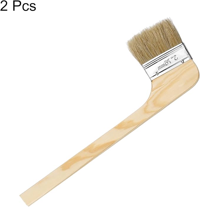HARFINGTON Paint Brush 2Pcs 3" Brush Width Reusable Variety Angle Bend Brushes Radiator Paint for All Latex Oil Painting Furniture Walls Home Improvement