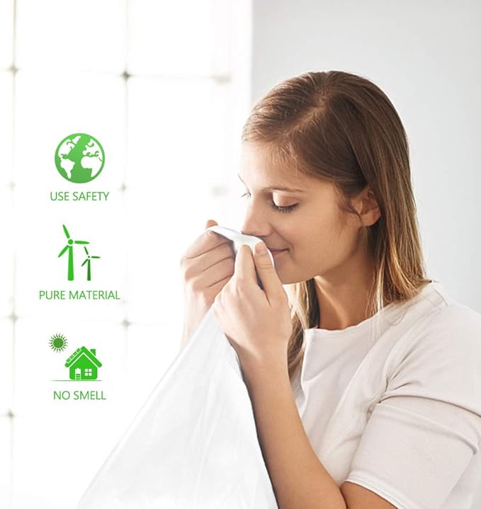 0.5 Gallon Mini 11" x 12" Trash Bags, Tiny Bathroom Garbage Can Liners by Teivio, Small Plastic Bags for Desktop Trash Bin/Dog/Poop Car, Fit 2 Liters or Less Can (250 Counts, Clear)