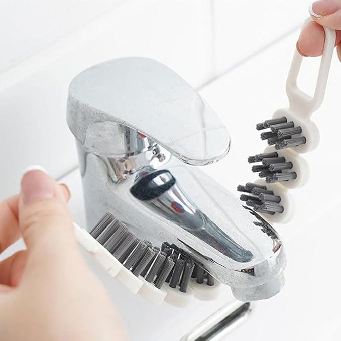 BESTYASH Bendable Cleaning Brush 10.39 Inch Flexible Crevice and Corner Scrubber with Soft Bristles for Kitchen Tile and Narrow Gap Cleaning