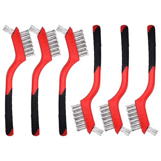 6 Pack Wire Brushes for Stone Surfaces: Remove Stubborn Stains with Ease, Wire Brushes for Glass Surfaces: Sparkling Clean Every Time, Wire Brushes for Home Use: Clean & Maintain Your Household Items