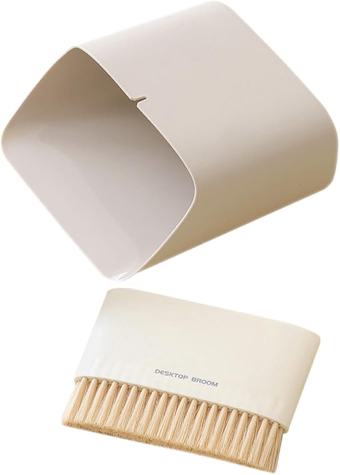 1 Set Mini Broom Dustpan Set Sweeper Mops Duster Desktop Small Portable Brooms Dust Pan Broom Bathroom Cleaning Gray Foldable Hand Tiny Indoor Little Desk Cleaner Brush Pp