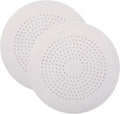 2 Pack Drain Hair Catcher Durable Silicone Hair Stopper Shower Drain Covers Easy to Install and Clean Suit for Bathroom Bathtub and Kitchen （White）