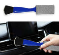 Double-Headed Car Cleaning Brush, Car Detailing Brush, Durable, Easy to Store Without damaging Interior Surfaces; Suitable for Cleaning dashboards (1PCSBlue)