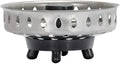 EZ-FLO Replacement Basket, Rubber Pronged Bottom, Stainless Steel, Fits 3-1/2 in Drains and Sterling Sinks, EZ-30057