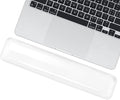 Soft Keyboard Wrist Rest Pad 14.37IN Comfortable Cool Silicone Cushion Typing Hand Pain Relief Support Pad with Gel-Filled for MacBook Magic Keyboard Other Keyboards Office & Home (Clear)