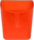 TOYANDONA Portable Handheld Dustpan Small Scooper with Handle for Home and Office Garbage Collection Table Cleaning, Red Plastic Multi-use Trash Pan