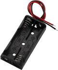 6 Pieces 2 Slots x 1.5V AAA Battery Case Holder Battery Spring Clip Storage Box with 6 inches Wire Leads